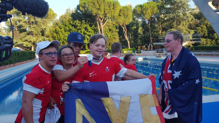 Paralympics Participation swimmers with  Down syndrome